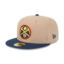 Clearance Denver Nuggets Camel 59FIFTY Fitted Hat - KTGCaps - Baseball caps for various teams, purchased online at a discount Caps