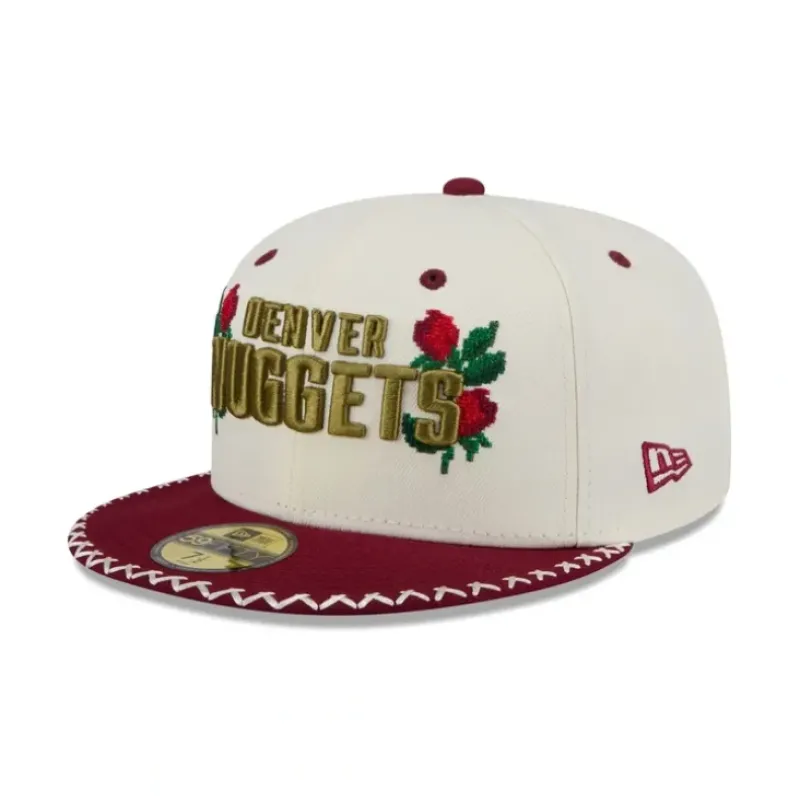 Best Denver Nuggets Novelty Stitch 59FIFTY Fitted Hat - KTGCaps - Baseball caps for various teams, purchased online at a discount Caps