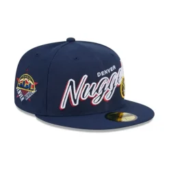 Online Denver Nuggets Script Sided 59FIFTY Fitted Hat - KTGCaps - Baseball caps for various teams, purchased online at a discount Caps
