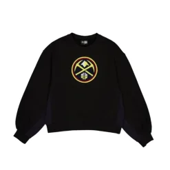 Sale Denver Nuggets Sport Night Womens Crewneck - KTGCaps - Baseball caps for various teams, purchased online at a discount Caps