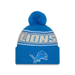 Store Detroit Lions 2024 Cold Weather Sport Pom Knit Hat - KTGCaps - Baseball caps for various teams, purchased online at a discount Caps