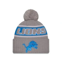 Cheap Detroit Lions 2024 Cold Weather Gray Pom Knit Hat - KTGCaps - Baseball caps for various teams, purchased online at a discount Caps