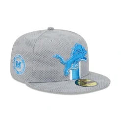 Outlet Detroit Lions 2024 Sideline Gray 59FIFTY Fitted Hat - KTGCaps - Baseball caps for various teams, purchased online at a discount Caps