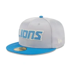 Shop Detroit Lions Satin 59FIFTY Fitted Hat - KTGCaps - Baseball caps for various teams, purchased online at a discount Caps