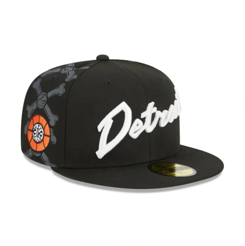 Store Detroit Pistons 2023 City Edition 59FIFTY Fitted Hat - KTGCaps - Baseball caps for various teams, purchased online at a discount Caps