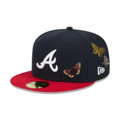 Clearance FELT X Atlanta Braves Low Profile 9FIFTY Snapback Hat - KTGCaps - Baseball caps for various teams, purchased online at a discount Caps