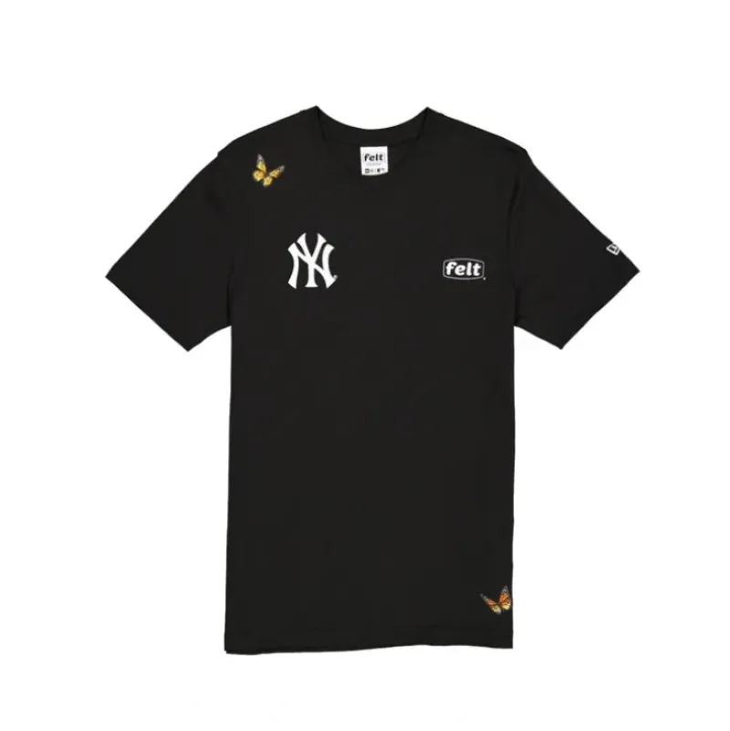 Clearance FELT X New York Yankees Black on Black Low Profile 9FIFTY Snapback Hat - KTGCaps - Baseball caps for various teams, purchased online at a discount Caps