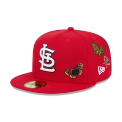 Clearance FELT x St Louis Cardinals Red 59FIFTY Fitted Hat - KTGCaps - Baseball caps for various teams, purchased online at a discount Caps