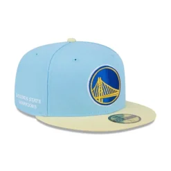 Best Golden State Warriors Doscientos Blue 59FIFTY Fitted Hat - KTGCaps - Baseball caps for various teams, purchased online at a discount Caps