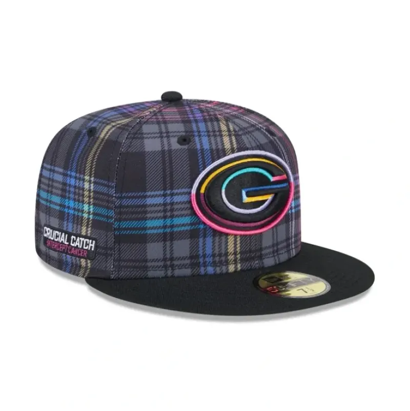 Best Green Bay Packers 2024 Crucial Catch 59FIFTY Fitted Hat - KTGCaps - Baseball caps for various teams, purchased online at a discount Caps