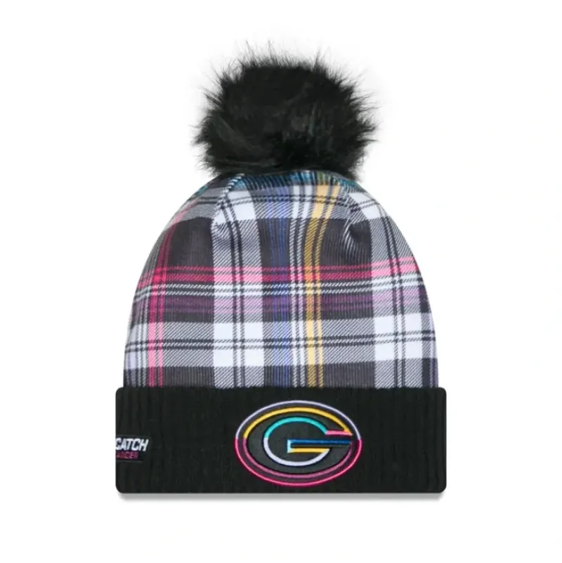 Cheap Green Bay Packers 2024 Crucial Catch Womens Pom Knit Hat - KTGCaps - Baseball caps for various teams, purchased online at a discount Caps