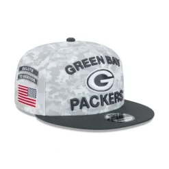 Best Sale Green Bay Packers 2024 Salute to Service 9FIFTY Snapback Hat - KTGCaps - Baseball caps for various teams, purchased online at a discount Caps