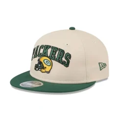 Outlet Green Bay Packers Historic Helmet Retro Crown 9FIFTY Snapback Hat - KTGCaps - Baseball caps for various teams, purchased online at a discount Caps