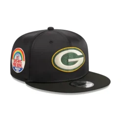Best Green Bay Packers Satin 9FIFTY Snapback Hat - KTGCaps - Baseball caps for various teams, purchased online at a discount Caps
