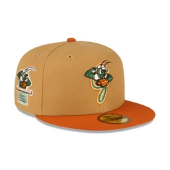 Sale Greensboro Grasshoppers Wheat 59FIFTY Fitted Hat - KTGCaps - Baseball caps for various teams, purchased online at a discount Caps