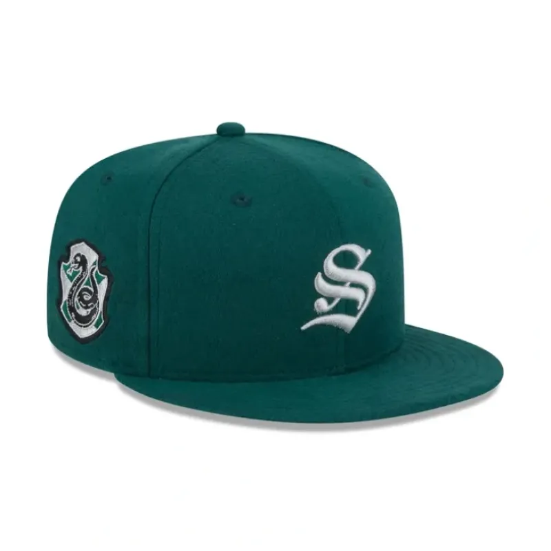 Shop Harry Potter Slytherin 9FIFTY Snapback Hat - KTGCaps - Baseball caps for various teams, purchased online at a discount Caps