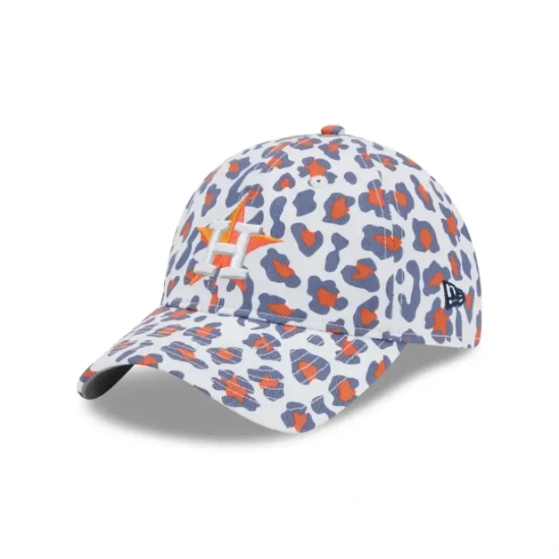 Shop Houston Astros Active Animal Print Womens 9TWENTY Adjustable Hat - KTGCaps - Baseball caps for various teams, purchased online at a discount Caps