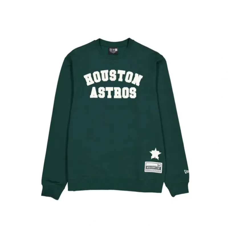 Online Houston Astros Dark Green Logo Select Crewneck - KTGCaps - Baseball caps for various teams, purchased online at a discount Caps