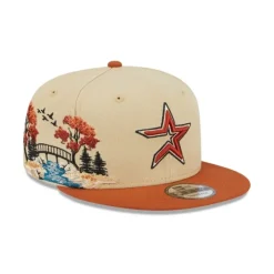 Online Houston Astros Fall Landscape 9FIFTY Snapback Hat - KTGCaps - Baseball caps for various teams, purchased online at a discount Caps