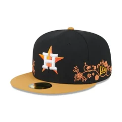 Shop Houston Astros Floral Vine 59FIFTY Fitted Hat - KTGCaps - Baseball caps for various teams, purchased online at a discount Caps