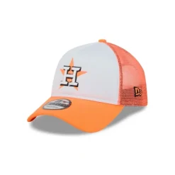 Best Houston Astros Hi Vis Doodle 9FORTY AFrame Trucker Hat - KTGCaps - Baseball caps for various teams, purchased online at a discount Caps