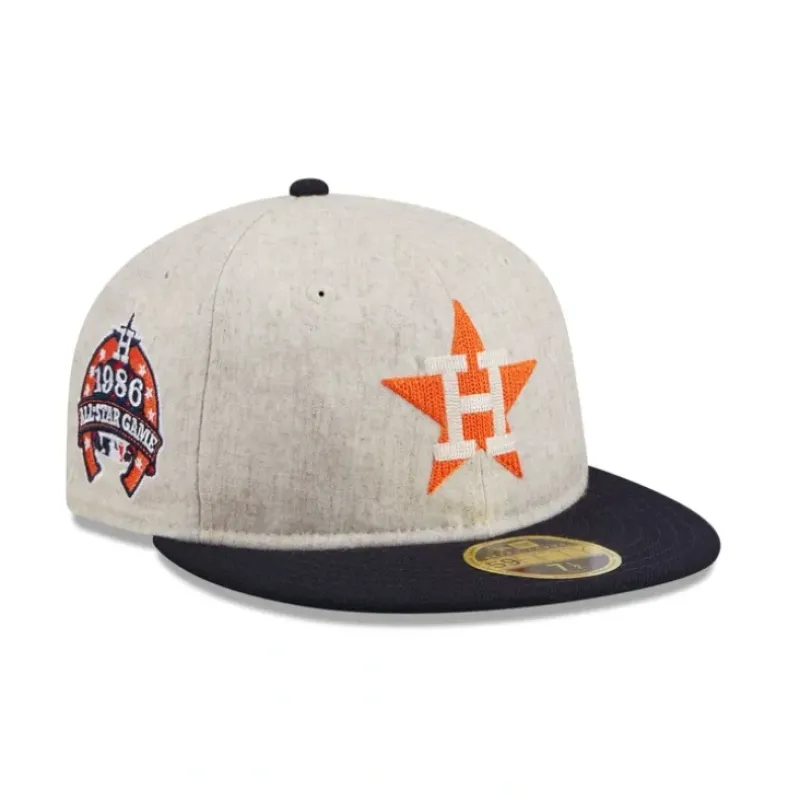 Shop Houston Astros Melton Wool Retro Crown 59FIFTY Fitted Hat - KTGCaps - Baseball caps for various teams, purchased online at a discount Caps