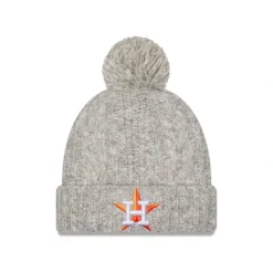 Outlet Houston Astros Shimmer Pom Knit Hat - KTGCaps - Baseball caps for various teams, purchased online at a discount Caps