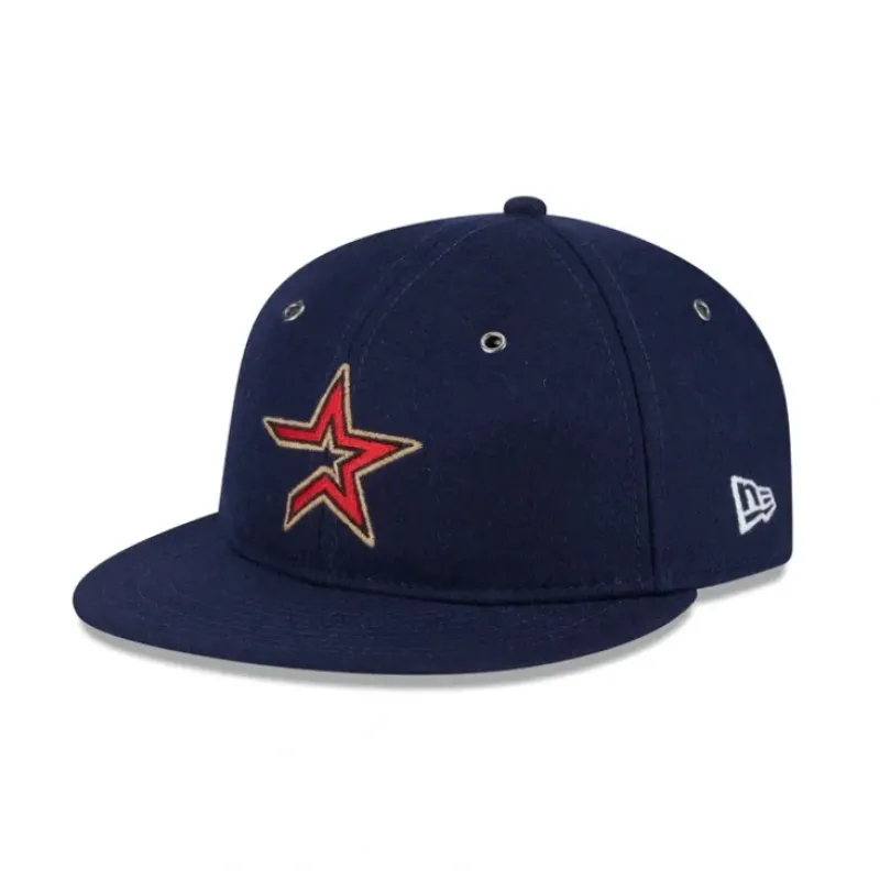 Clearance Houston Astros Wool Retro Crown 9FIFTY Adjustable Hat - KTGCaps - Baseball caps for various teams, purchased online at a discount Caps
