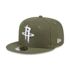 Outlet Houston Rockets Olive 9FIFTY Snapback Hat - KTGCaps - Baseball caps for various teams, purchased online at a discount Caps