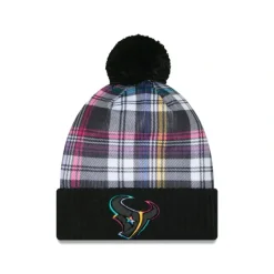 Best Sale Houston Texans 2024 Crucial Catch Sport Pom Knit Hat - KTGCaps - Baseball caps for various teams, purchased online at a discount Caps