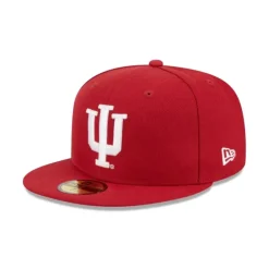 Flash Sale Indiana Hoosiers Red 59FIFTY Fitted Hat - KTGCaps - Baseball caps for various teams, purchased online at a discount Caps