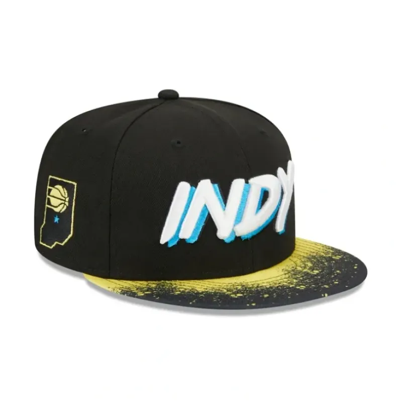Store Indiana Pacers 2023 City Edition 59FIFTY Fitted Hat - KTGCaps - Baseball caps for various teams, purchased online at a discount Caps