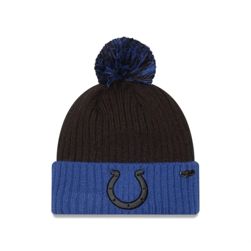 Outlet Indianapolis Colts 2024 Inspire Change Pom Knit Hat - KTGCaps - Baseball caps for various teams, purchased online at a discount Caps