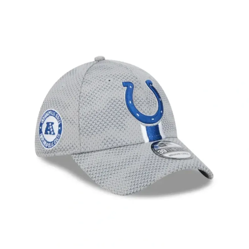 Cheap Indianapolis Colts 2024 Sideline Gray 39THIRTY Stretch Fit Hat - KTGCaps - Baseball caps for various teams, purchased online at a discount Caps