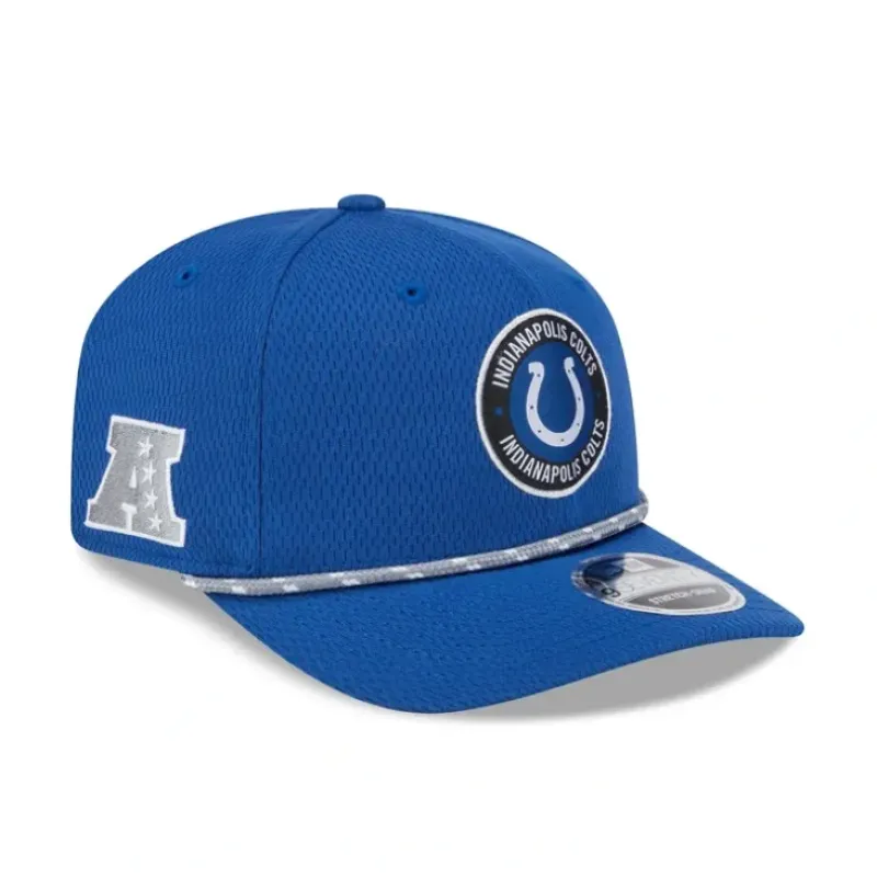 Clearance Indianapolis Colts 2024 Sideline 9SEVENTY StretchSnap Hat - KTGCaps - Baseball caps for various teams, purchased online at a discount Caps