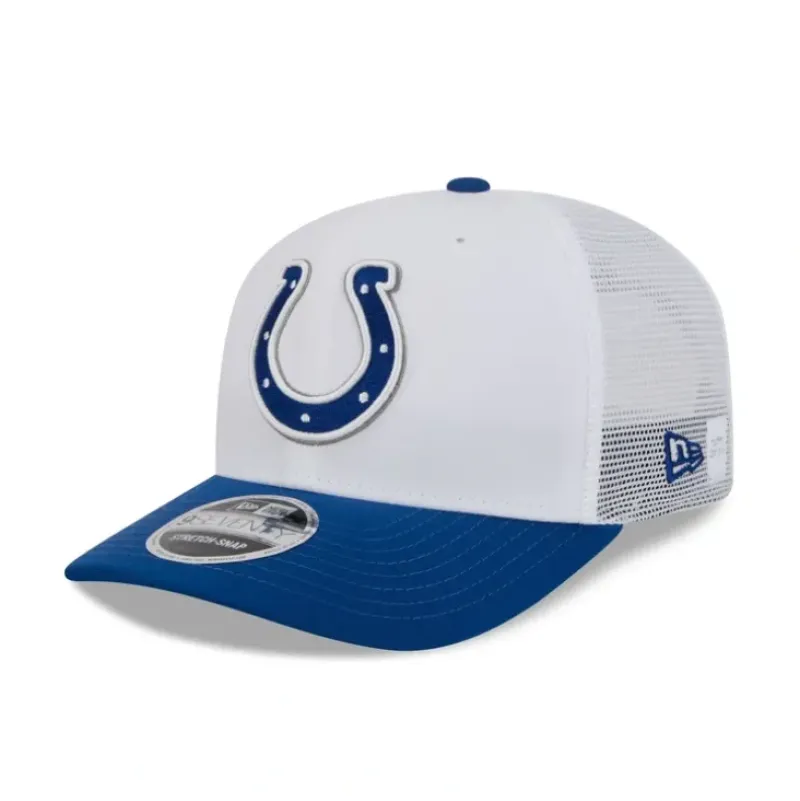 Cheap Indianapolis Colts 2024 Training 9SEVENTY Trucker Hat - KTGCaps - Baseball caps for various teams, purchased online at a discount Caps