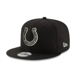 Outlet Indianapolis Colts Black and White 9FIFTY Snapback Hat - KTGCaps - Baseball caps for various teams, purchased online at a discount Caps
