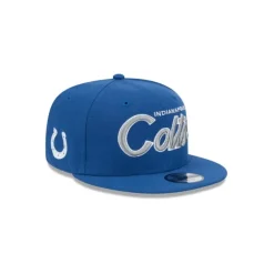 Sale Indianapolis Colts Script Kids 9FIFTY Snapback Hat - KTGCaps - Baseball caps for various teams, purchased online at a discount Caps