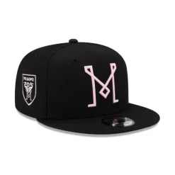 Best Inter Miami Basic Black 9FIFTY Snapback Hat - KTGCaps - Baseball caps for various teams, purchased online at a discount Caps