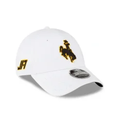 Outlet JA17 Wyoming Cowboys White 9FORTY Snapback Hat - KTGCaps - Baseball caps for various teams, purchased online at a discount Caps