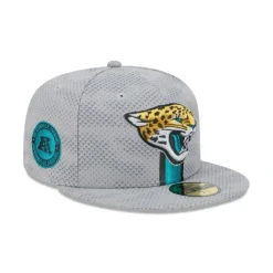Shop Jacksonville Jaguars 2024 Sideline Gray 59FIFTY Fitted Hat - KTGCaps - Baseball caps for various teams, purchased online at a discount Caps