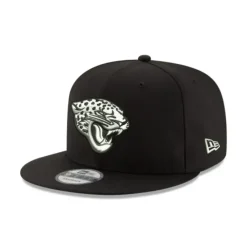 Shop Jacksonville Jaguars Black and White 9FIFTY Snapback Hat - KTGCaps - Baseball caps for various teams, purchased online at a discount Caps
