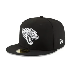 Clearance Jacksonville Jaguars Black amp White 59FIFTY Fitted Hat - KTGCaps - Baseball caps for various teams, purchased online at a discount Shop All
