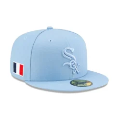 Cheap Joe Freshgoods x Chicago White Sox Blue 59FIFTY Fitted Hat - KTGCaps - Baseball caps for various teams, purchased online at a discount Caps