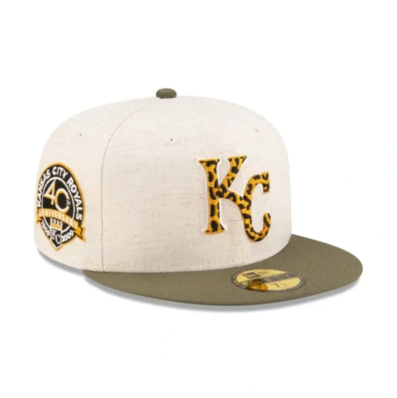 Store Just Caps Animal Fill Kansas City Royals 59FIFTY Fitted Hat - KTGCaps - Baseball caps for various teams, purchased online at a discount Caps
