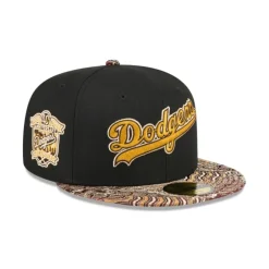 Best Sale Just Caps Jacquard Visor Los Angeles Dodgers 59FIFTY Fitted Hat - KTGCaps - Baseball caps for various teams, purchased online at a discount Caps