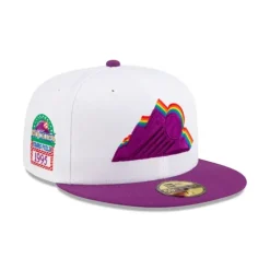 Outlet Just Caps Kaleidoscope Colorado Rockies 59FIFTY Fitted Hat - KTGCaps - Baseball caps for various teams, purchased online at a discount Caps
