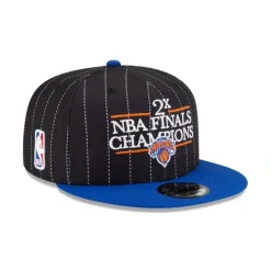 Best Just Caps NBA Champion Pinstripe New York Knicks 9FIFTY Snapback Hat - KTGCaps - Baseball caps for various teams, purchased online at a discount Caps