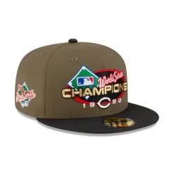 Best Sale Just Caps World Series Cincinnati Reds 59FIFTY Fitted Hat - KTGCaps - Baseball caps for various teams, purchased online at a discount Caps