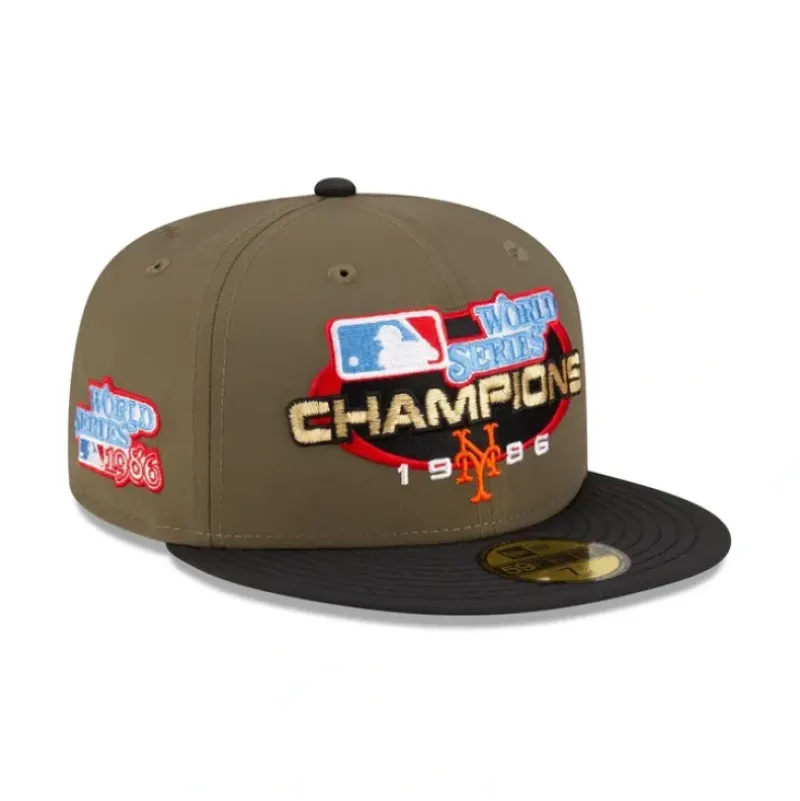 Best Sale Just Caps World Series New York Mets 59FIFTY Fitted Hat - KTGCaps - Baseball caps for various teams, purchased online at a discount Caps